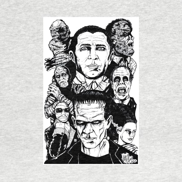 Universal Monsters by ArtofOldSchool